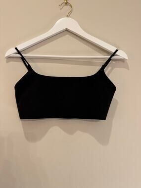 Le Ore Black Stretch Bralette Crop Top Size S/P